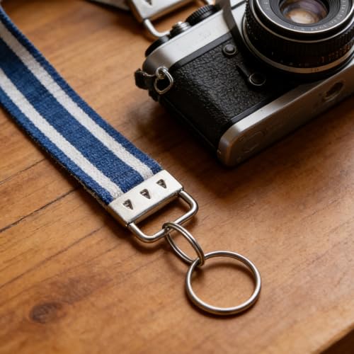 HINZIC 10 Sets Key Fob Hardware with Split Rings, 1.28 Inch, Silver | Iron Made, Key Fob Wristlet Keychain Hardware, for DIY Keychains, Lanyards, Bags, Pliers Install