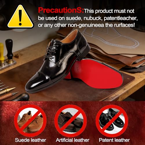 Ashoesert Shoe Grip Pads & Mink Oil Conditioner Kit, Silicone Anti-Slip Sole Protectors for Genuine Leather Shoes & Boots - style: Mink Oil Care Kit