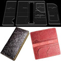 RIVEENY Leather Templates for Passport Holder Wallet,Acrylic Leather Patterns Templates for Passports Cover Passport Wallet Holders (AAB-172) - style: Aab-172
