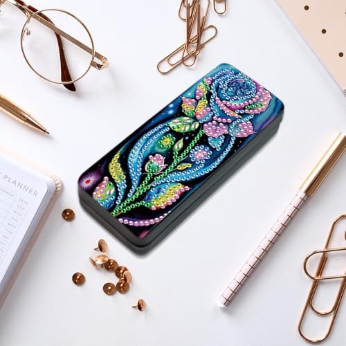 Diamond Painting Glasses Case - color: Flower 2