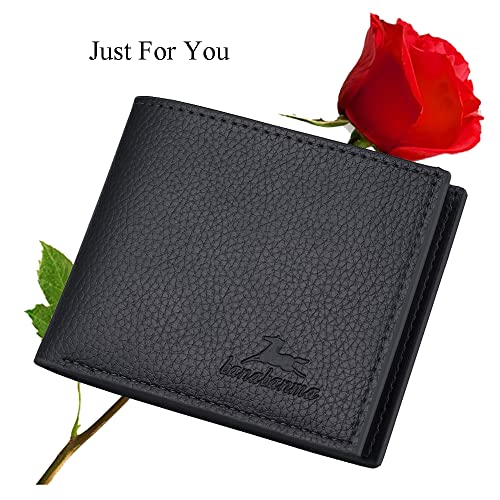 Slim Wallet for Men with Coin Purse, Minimalist Wallet with Zipper, Bifold Mens Wallets with Credit Card Holder, PU Leather Men's Wallet with Money Clip, Carteras Para Hombres (BLACK) - color: BLACK
