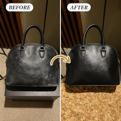 Leather Purse Cleaner & Conditioner Spray, 8 oz - One-Step Handbag Care | 3-in-1 purse care spray cleans, conditions and deodorizes finished leather. Non-greasy, fast-drying and made in USA.