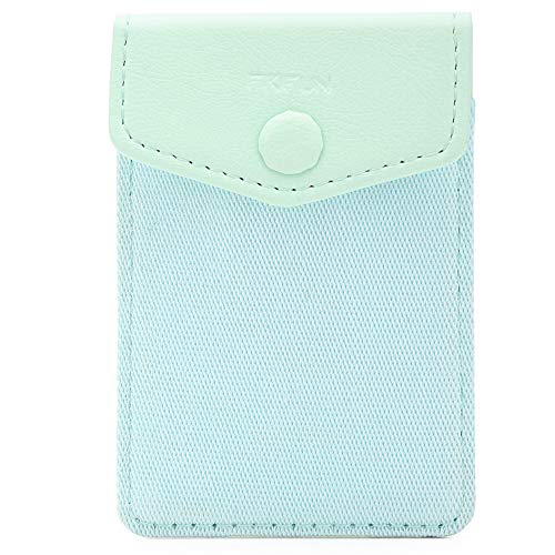 Ultra-Slim Self Adhesive Credit Card Leather Wallet - color: Mint