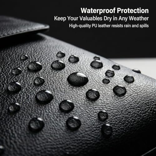 Messenger Bag for Men, 13 inch Purse Crossbody Bag, Waterproof Shoulder Bag for Office Business - color: Black