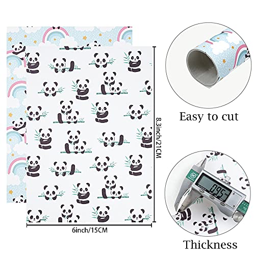 16 Piece 8x6 Inch Contrast Color White Blue Royal Blue Series Faux Leather Fabric Sheets Include Litchi Fine Chunky Glitter Patent Mermaid Scale Panda Flamingo Pattern for Leather Earring Bows Making - color: White Blue Royal Blue Series