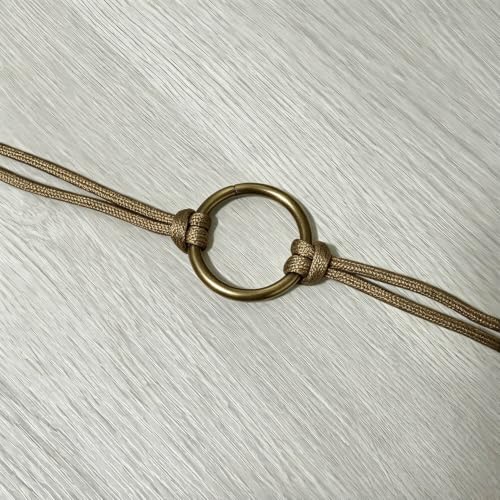BIKICOCO 1-1/4'' Metal O-Ring Buckle Connector Round Loops Non Welded for Bags Webbing Purse and Belt Straps - color: Bronze X 20 Pcs