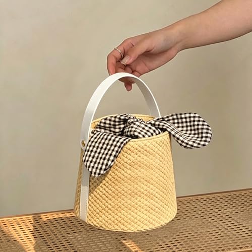 Mini Speaker Cabinet PU Leather Handles Strap, Small Bucket Strap Handheld Accessories, Replacement Handle for DIY Crocheted Bags, 10 Inches, White, 4 Pieces - color: White
