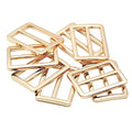 JWBIZ 8pcs Flat Metal Slide Buckle Belt Adjuster Sliders Tri Glide Strap Hardware Clasp (Gold, 1 1/4 Inch) - color: Gold, size: 1 1/4 Inch