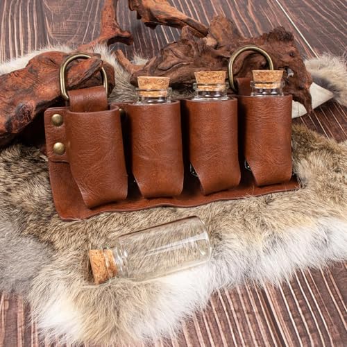 Renaissance Belt Pouch Purse Viking Bracer Hook Halloween Set Medieval Festival Costume Accessory Casual Fanny Pack Waist Bag - color: K7brown