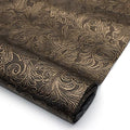 David accessories Bump Texture Faux Leather Sheet 1 Pc 11" x 55" (30x140cm) Plain Geometric Pattern Printed Faux Leather Fabric Sheet for DIY Bows Earrings Making Crafts (Golden Pattern) - color: Golden Pattern