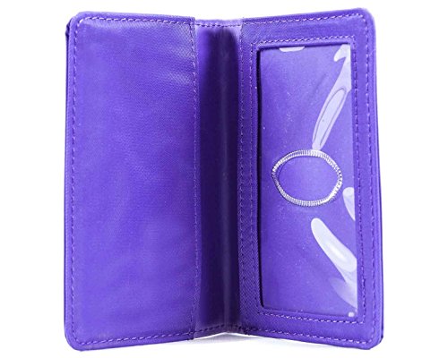 Big Skinny Card Case Slim Wallet, Holds Up to 16 Cards - color: Purple