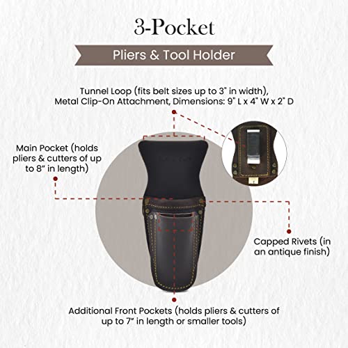 Style n Craft 9-Pocket Carpenter’s Nail and Tool Pouch - style: 3 Pocket Multi Tool Holder