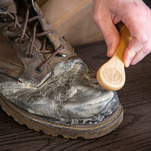 Rhino Wax Premium Horsehair Brushes for Leather Boots, Shoes & Polishing | Clean and polish leather boots and shoes with a premium horsehair brush designed for gentle care and a smooth finish.