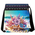 DDGYP DIY Diamond Painting Crossbody Bag - 5D Diamond Art Kits for Adults | PU Leather Art Bag with Shell Beach Design, Craft Kits for Women, Ideal for Gifts & Everyday Use - color: Beach 1