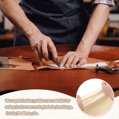 MECCANIXITY Leather Repair Patch 14"x54" Self-Adhesive Leather Vinyl Repair Tape Kit for Furniture Couches Sofa Chair Car Boat Seats Jackets, Black - color: Black