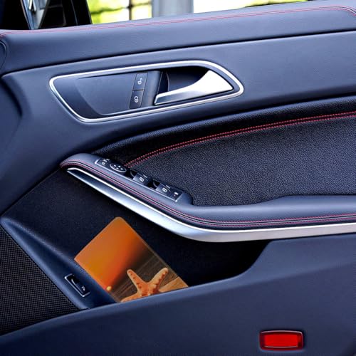 Leather Car Registration and Insurance Card Holder, Car Document Holder for Cards License with Magnetic Shut(Orange) - color: Orange