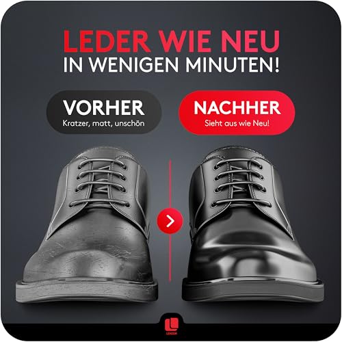 Premium Shoe Polish I Leather Cream for Smooth and Grained Leather - color: Black