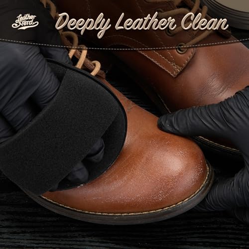 Saddle Soap for Leather,Leather Nerd Leather Cleaner Conditioner for Boots - size: 4.23 Oz Saddle Soap Kit