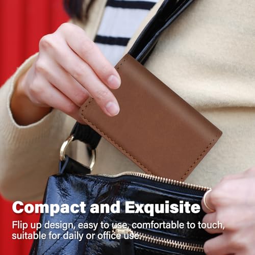 RFID Blocking Wallet - Minimalist Leather Business Credit Card Holder (A52-20) - color: A52-20