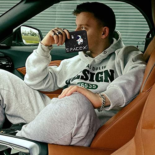 Teen Boys Cool Wallet-Men Mens Men'S Space Leather Credit Id Card Cash Holder Man Black Rfid Blocking Zipper Wallets With Coin Pocket Id Window Aesthetic Teen Boy Male Youth Guys - color: space