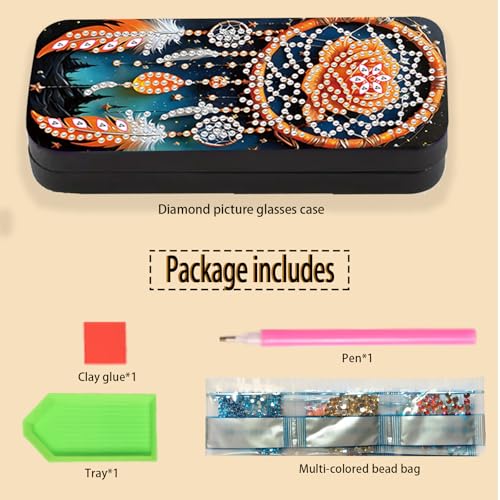Diamond Painting Glasses Case - color: Dreamcatcher 1