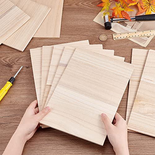 OLYCRAFT 10 Sheets Taekwondo Breaking Boards 4~5mm Wooden Karate Breaking Boards Punching Wood Boards Wooden Kick Board Training Accessory for Karate Practice Performing 11.7x7.9 Inch - size: 4~5mm