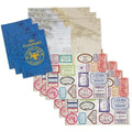 Fun Express Passport Book for Kids, Set of 12 | Passport Sticker Books, Travel Stamp Stickers, Pretend Play Notepads, Blank Travel Journal Books Party Favors - size: 4" x 6"