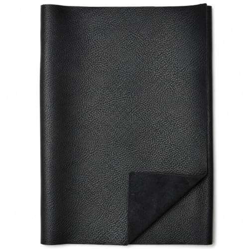 Reed Leather Hides Cow Leather, Black, 8 inches X 11 Inches | Arts and Crafts - color: Black, size: 0.6 Square Foot