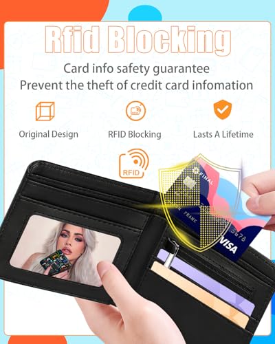 Bistup Boys Wallet Cute Leather Bifold Wallet Video Game for Teen Boys Cool Fun Credit Card Cash Id Holder Rfid Blocking Gamer Bi Fold Small Wallets With Coin Pocket Slim for Teens Youth Little Boy - color: Color Game