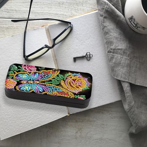 Diamond Painting Eye Glasses Case - color: Butterfly 2