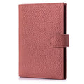 Karmiir RFID Passport Holder Travel Wallet for Women, Leather Passport Cover Wallet with Card Holders SIM Slots,Zippered Coins Pocket and Cash Slot Slim Compact Travel Wallet (Brick Red) - color: Brick Red