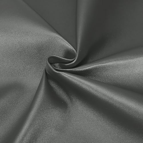 uxcell Marine Vinyl Fabric, 54 Inch 1 Yard Upholstery Faux Leather Soft Waterproof Sheets Fabric for Crafts DIY Sewings Sofa Wallets Handbag Car, Gray - color: Gray