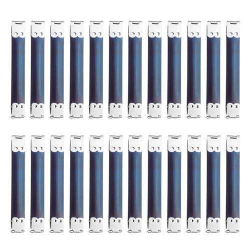 uxcell 24Pcs Metal Internal Flex Frame, 10cm/3.9" Coin Purse Frame Handbag Hinges Clip for Wallet Bag DIY Craft Sewing Purse Making, Silver - size: 3.9"