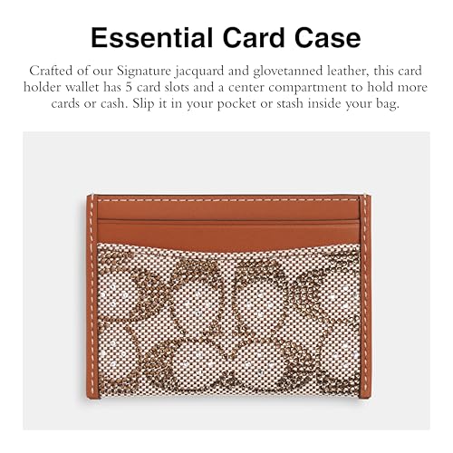 Coach Essential Card Case - color: LH/BURNISHED AMBER