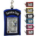 ActiveDogs Service Dog ID Card Pouch, Clip-On Badge Holder, Royal Blue - color: Royal Blue