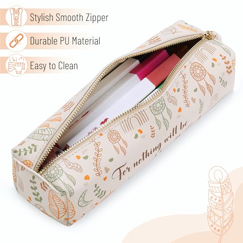 Mr. Pen- PU Leather Pencil Case, Boho Style - color: Boho