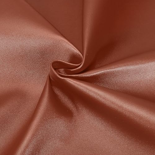 uxcell Marine Vinyl Fabric, 54 Inch 1 Yard Upholstery Faux Leather Soft Waterproof Sheets Fabric for Crafts DIY Sewings Sofa Wallets Handbag Car, Reddish Brown - color: Reddish Brown