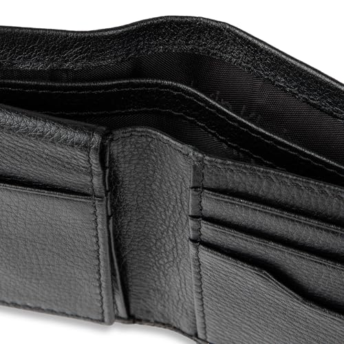 Calvin Klein Men's Wallet Sets-Minimalist Bifold and Card Cases - color: Black Keychain