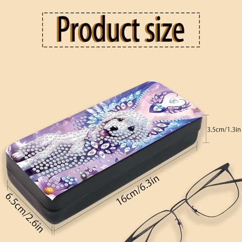 Diamond Painting Glasses Case - color: Dog