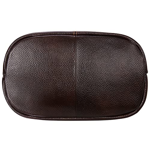 Iswee Soft Leather Tote Bucket Bag Hobo Shoulder Purse and Handbags Women | Large Size Roomy Pocketbooks Ladies Bag Everyday Bag Casual Work Travel Designer Hand Bag - color: Coffee-lichee