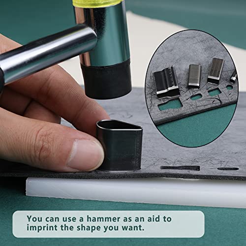24 Style Leather Hollow Punch Cutter Tool, Leather Cutting Tools | Leather Hollow Punch Cutter Tools with Box, Different Shape Punch Tool Set Craft Tools Kit for Handmade Diy Craft - size: 24 Shapes