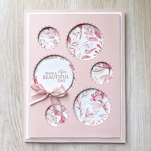Metal Cutting Die for Scrapbooking - Cut Stencils for DIY Scrapbook Photo Album Decorative Paper Card, Card Making Supplies & Crafting Die Cut (Circular Ring 5.3 x 4.1 in) - color: Circular Ring 5.3 x 4.1 in