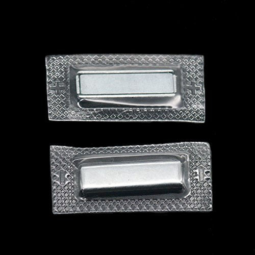 Bluemoona 6 Sets - Hidden Sew-in PVC Magnetic Snap Rectangle 27mmx8mmx3mm Closure Purse Handbags Button