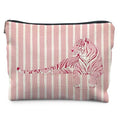 Pink Tiger Makeup Bag for Women,Gifts for Tiger Lovers - Cosmetic Bags,Small Trendy Aethetic Animal Lovers Gift Zipper Makeup Bag Pouches for Purse - color: Pink Tiger