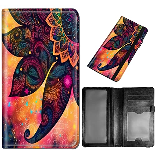 DEGDFSGR Checkbook Cover - Premium Leather Standard Duplicate Register Check Card Book Holder Wallet with RFID Blocking Function for Girl Men Women,Mandala - color: Mandala