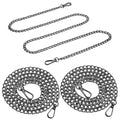 3Pcs Bag Purse Chain Straps,47inch Chain Purse Strap Accessories for Handlebag Crossbody Purses (BLACK=S) - color: Black=s