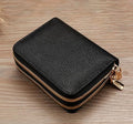 RFID Blocking Large Capacity Ladies Wallet Long Clutch Wallet Multi Card Organizer, Double Layer Women's Clutch Organizer-Black - color: Black 1