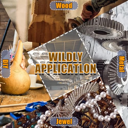 42pcs 1" Radial Bristle Disc Kit with 1/8" Shank for Rotary Tool Mixed Grit 80/120/220/400/600/1000/2500 Abrasive Brush Gap Polishing Pad Buffing Wheel for Jewelry Wood Metal Polishing