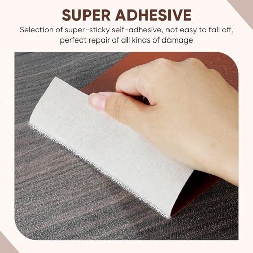 Leather Repair Tape,16 x 30 Inches Self Adhesive Leather Repair Patch，Leather Repair Kit for Furniture，Couches,Car Seats,Cabinets,Handbags(Dark Brown) - color: Dark Brown, size: 16″x 30″