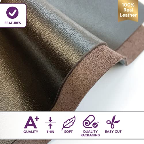 Real Dark Brown Material: Genuine Chocolate Brown Lambskin Leather Sheet for Crafting, Sewing and Personalized Leather Projects (Dark Chocolate, 12x12In/ 30x30cm) - color: Dark Chocolate, size: 12x12In/ 30x30cm